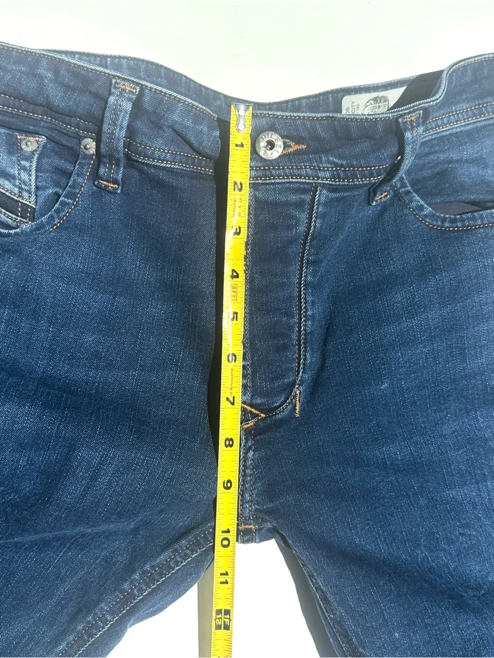 Diesel Larkee Men's Straight Stretch Jeans in Deep Blue Denim, W 31 L 30